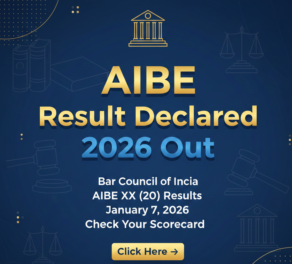 AIBE 20 Result 2026 Out – Direct Link to Check AIBE 20 Scorecard