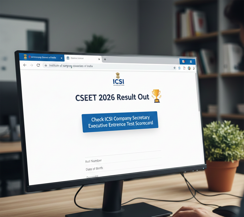 CSEET 2026 Result Out – Check ICSI Company Secretary Executive Entrance Test Scorecard