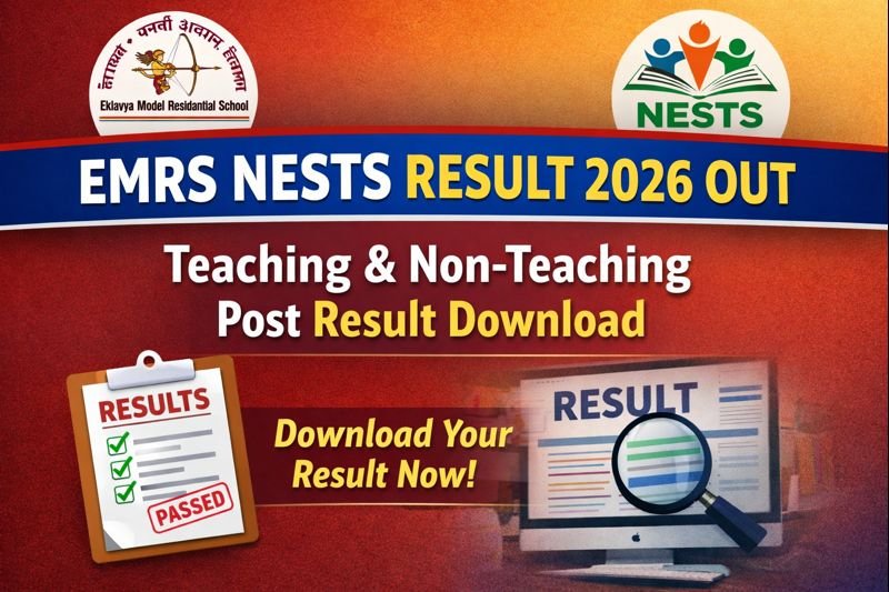 EMRS Result 2026 Out – Teaching & Non-Teaching Post Result Download