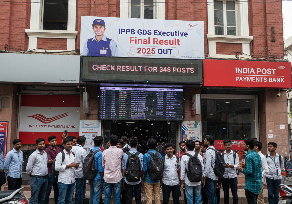 IPPB (India Post Payments Bank) GDS Executive Final Result 2025 Out – Check Result for 348 Posts