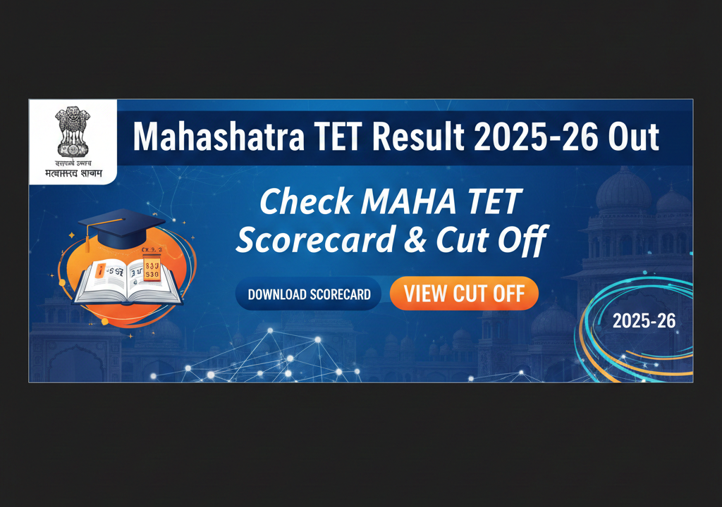 Maharashtra TET Result 2025-26 Out – Check MAHA TET Scorecard & Cut Off
