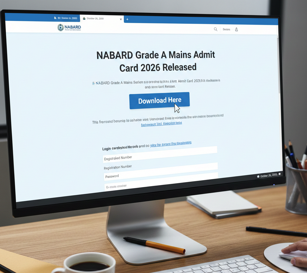 NABARD Grade A Mains Admit Card 2026 Released – Download Here