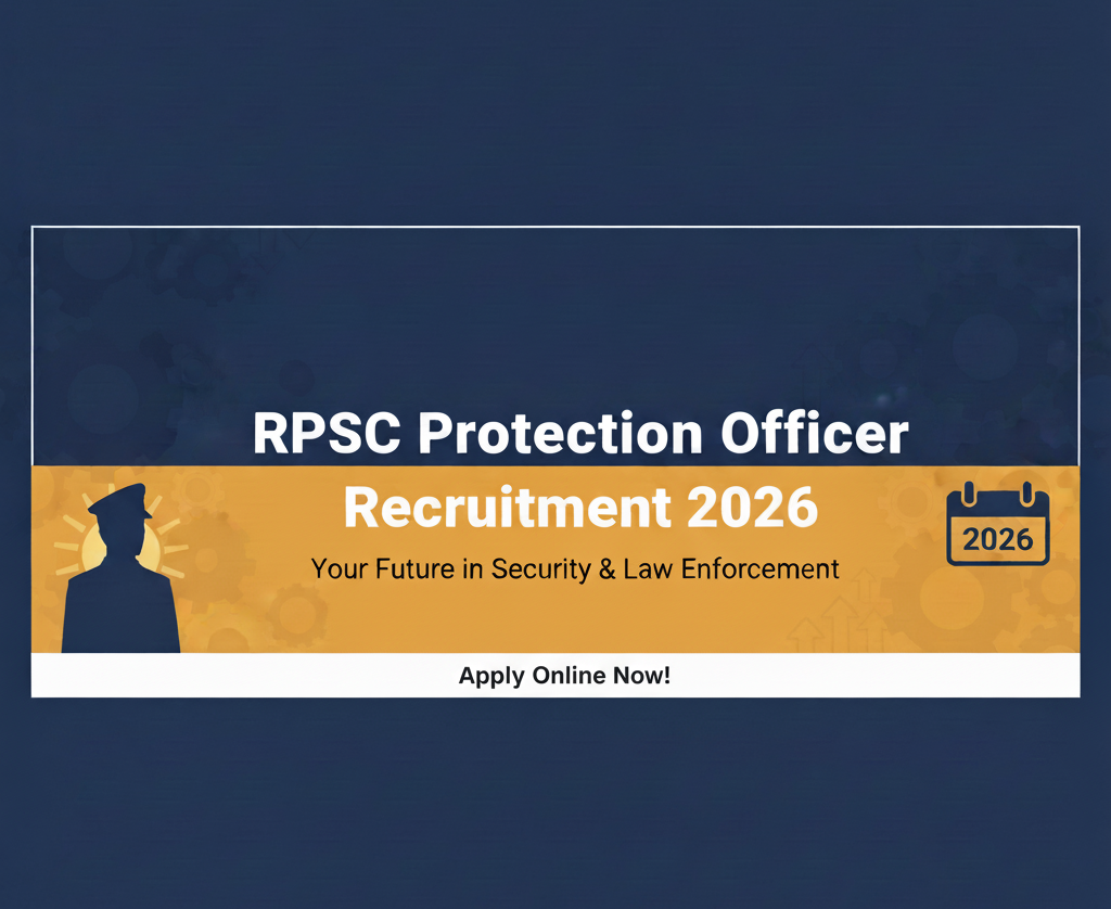 RPSC Protection Officer Recruitment 2026: Apply Online for 12 Posts, Eligibility, Dates
