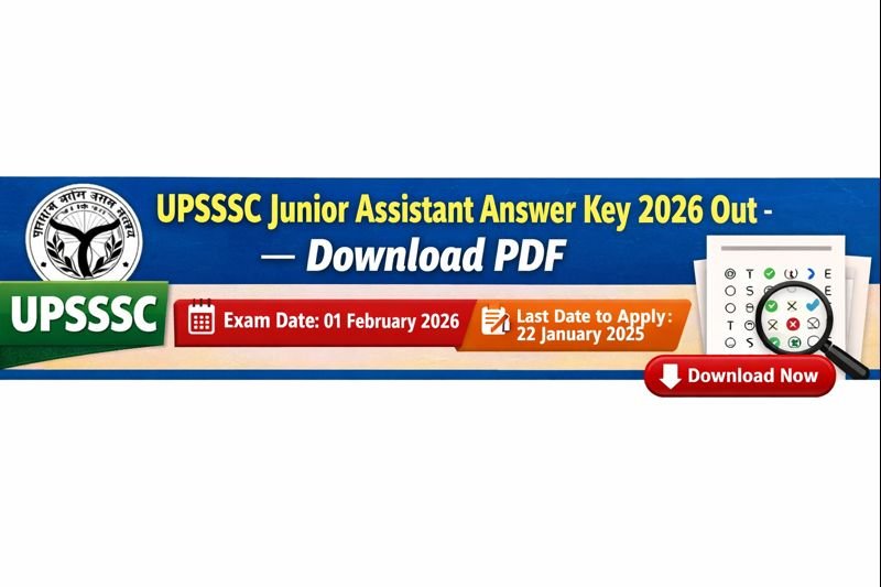 UPSSSC Junior Assistant Answer Key 2026 Out – Download Now